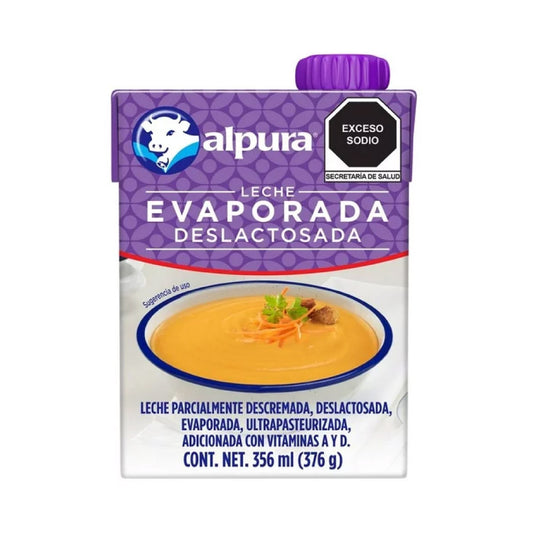 Alpura Leche Evaporada Deslactosada 356 Ml