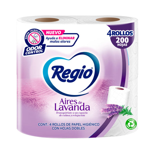 Regio Hig Aires Lavanda 200 Hd 4 Pz