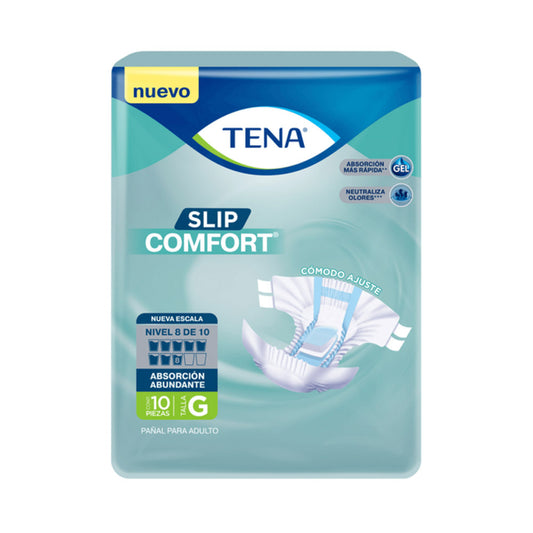 Tena Slip Comfort Pañal Adulto Gde 10 Pz