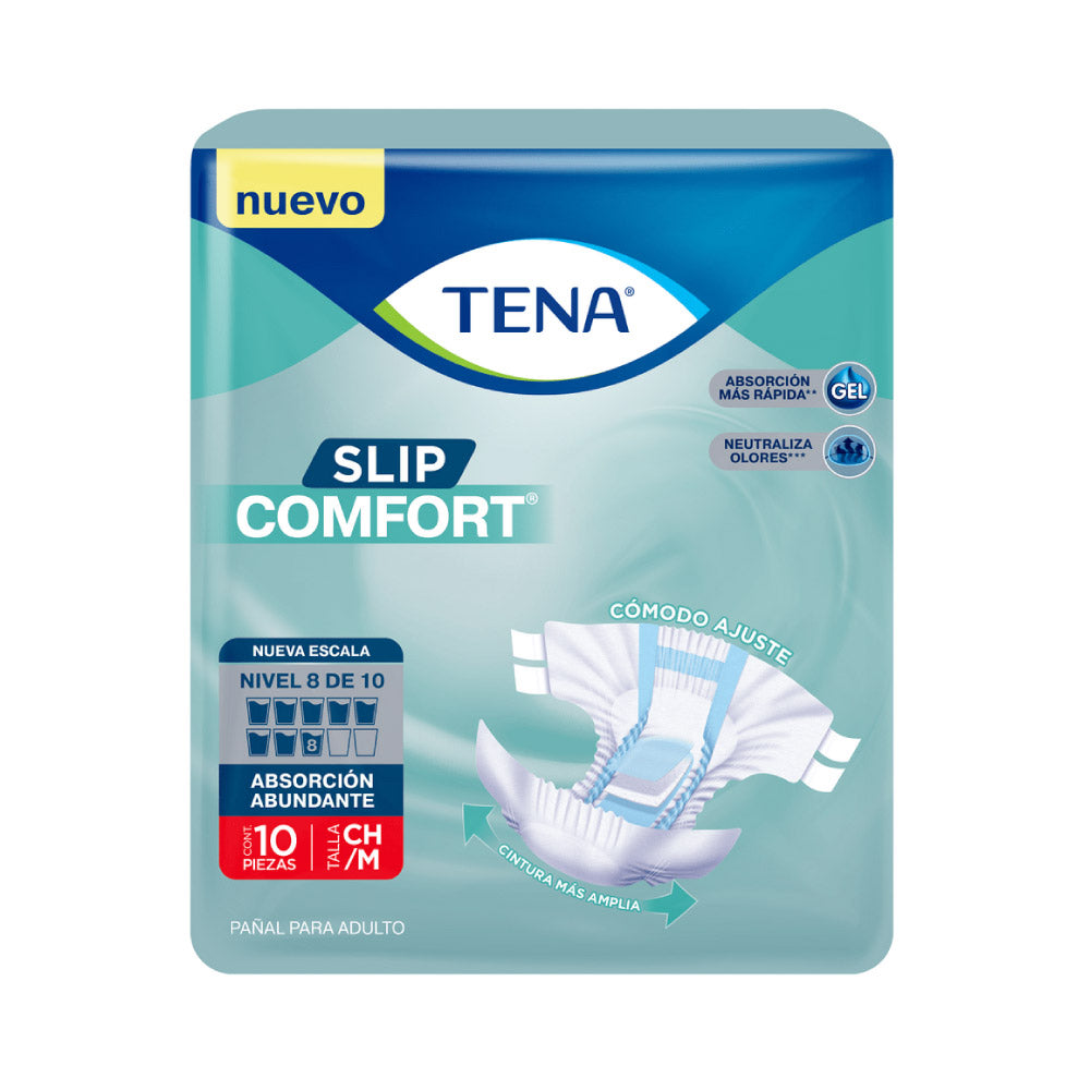 Tena Slip Comfort Pañal Adulto Ch-Md 10 Pz