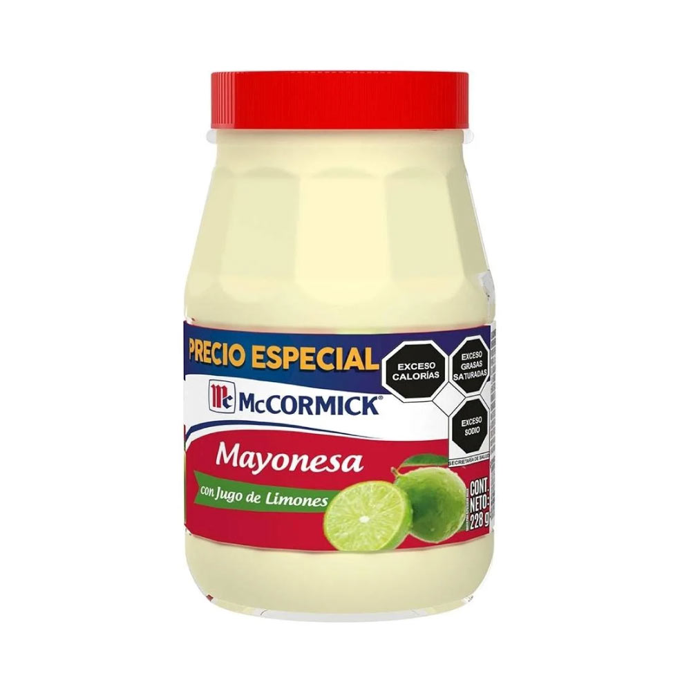 Mayonesa Mccormick C/Jugo De Limones 228 Gr (20%Gratis)