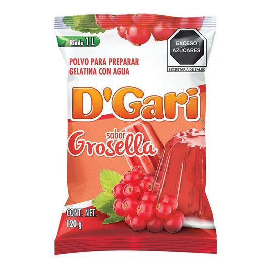 Gelatina D'Gari Sabor Grosella 120 Gramos