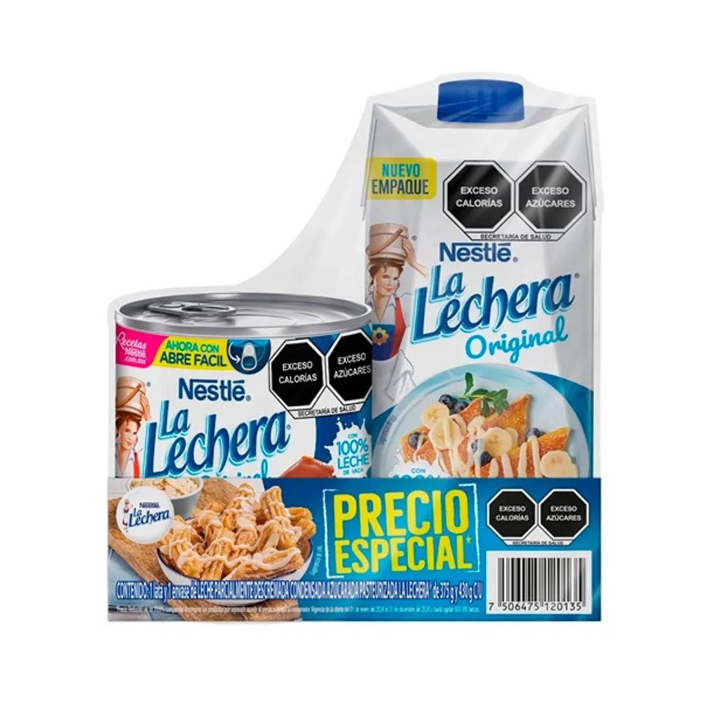 La Lechera lata 375gr +Carton 430 gr