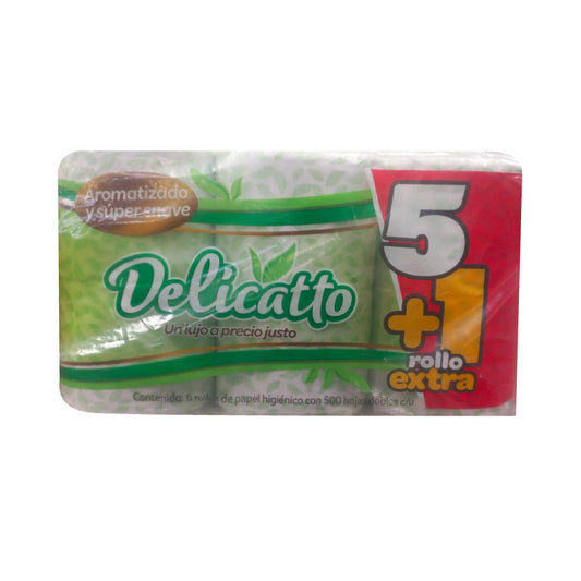 Papel Higienico Delicatto 500 hd  6pz