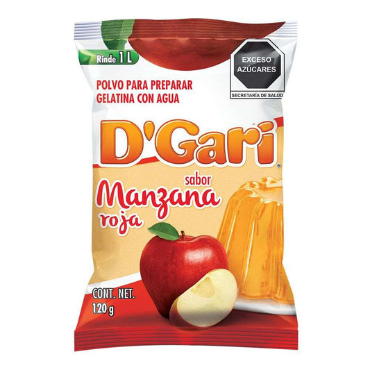 Gelatina D'Gari Sabor  Manzana 120 Gramos