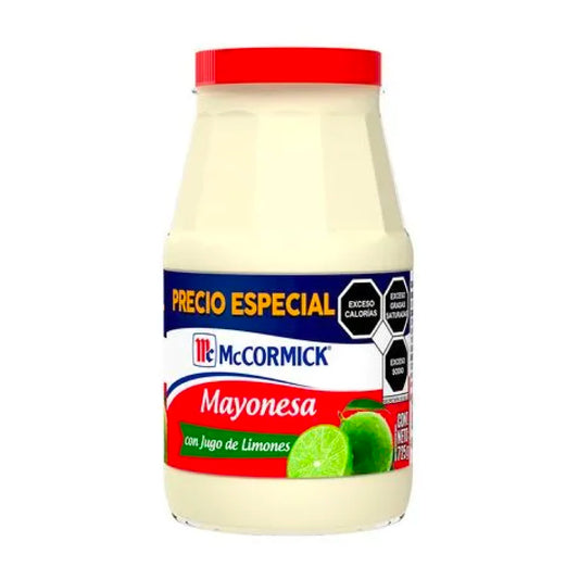 Mayonesa Mccormick C/Jugo Limon Precio Especial  725 gr