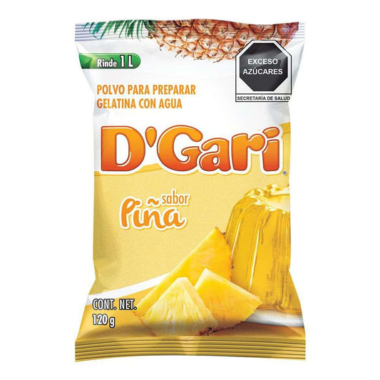 Gelatina D'Gari Sabor Piña 120 Gramos