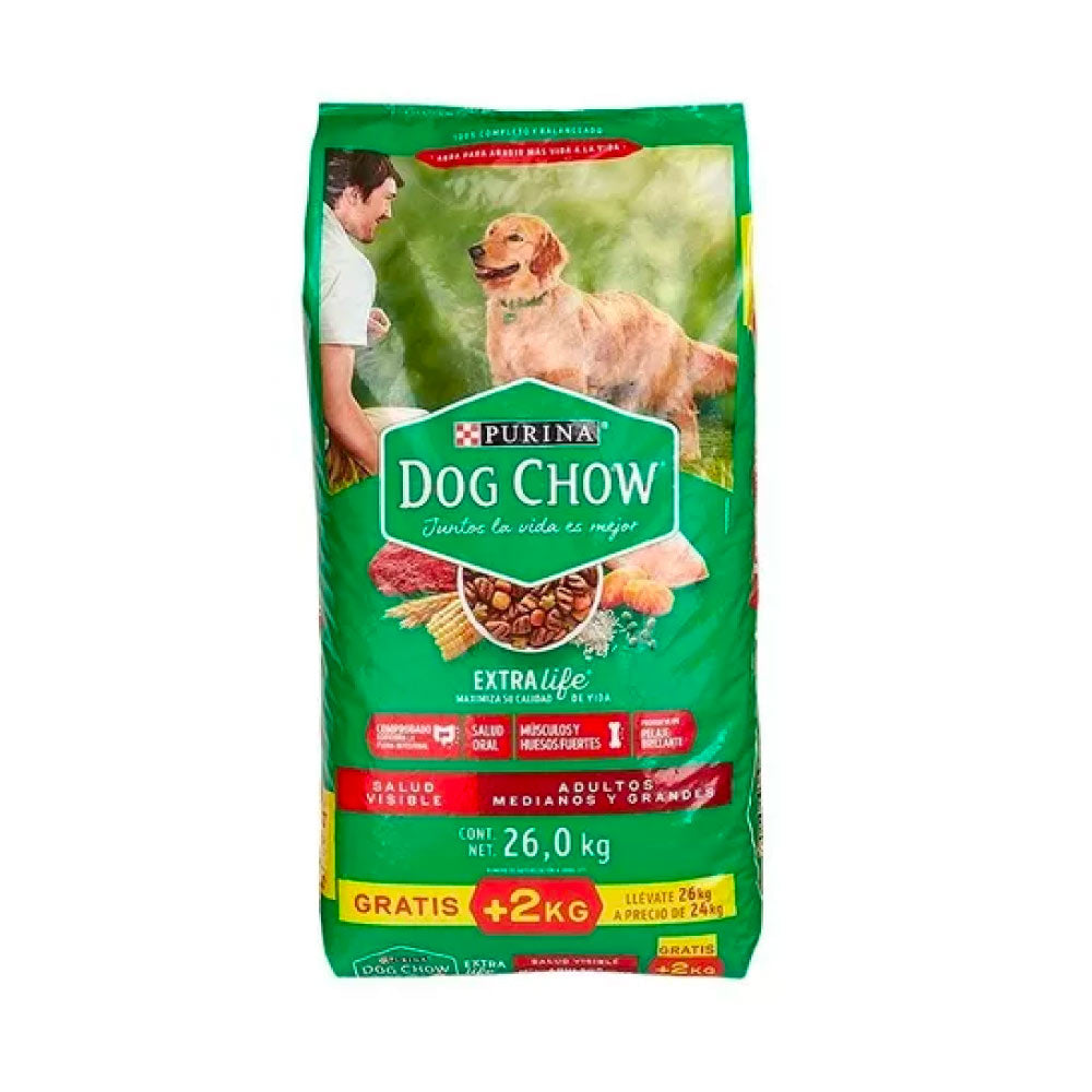 Dog Chow Adultos Medianos y Grandes  26kg