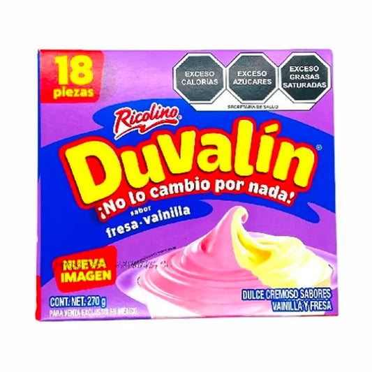 Duvalin Fresa / Vainilla 18 piezas
