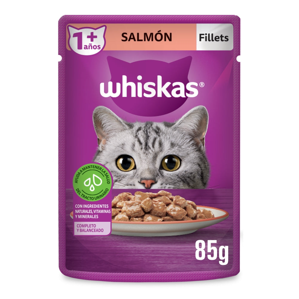 Whiskas Pouch Salmon sobre de 85 gr