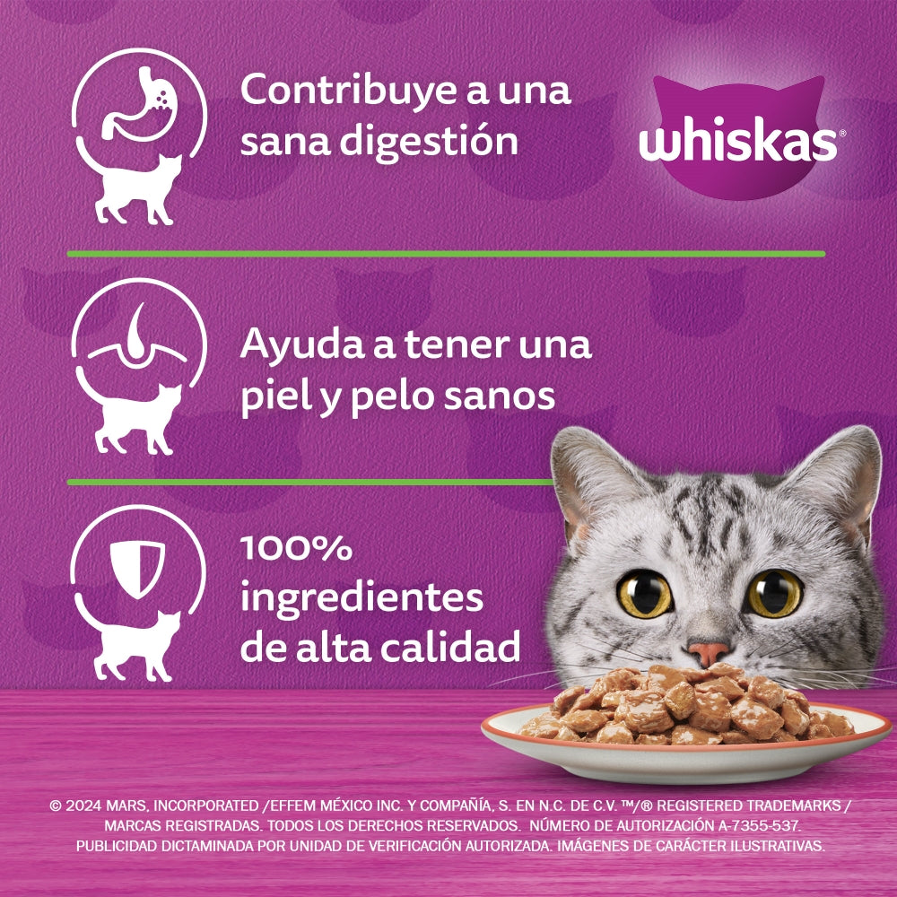Whiskas Pouch Salmon sobre de 85 gr