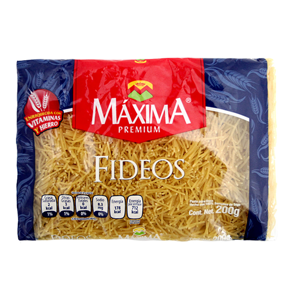 Sopa Maxima Premium Fideo 200 Gramos