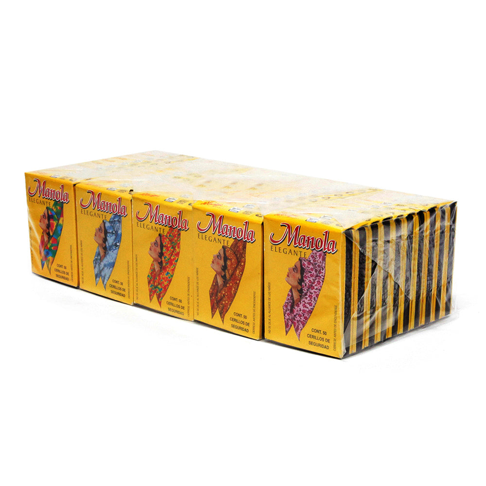 Cerillos Manola Paquete con 50 cajetillas de 50 cerillos