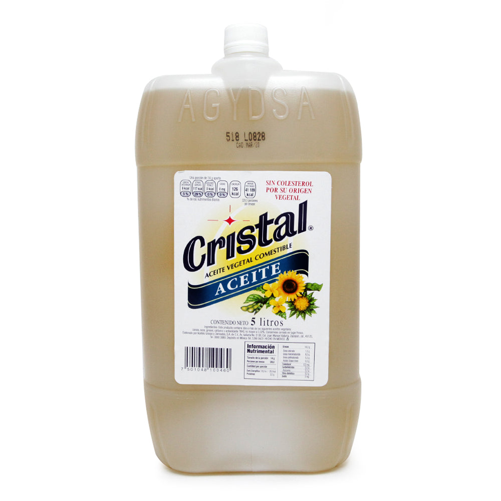 Aceite Vegetal Cristal  5 lt.