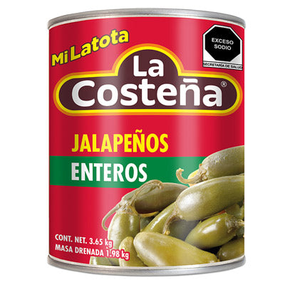 Chiles Jalapeños Enteros La Costeña 3.65 kg