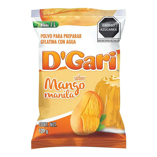 Gelatina D'Gari Sabor Mango 120 Gramos