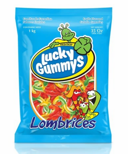 Gomitas Lucky Gummy De Lombrices Bolsa 1 Kilo