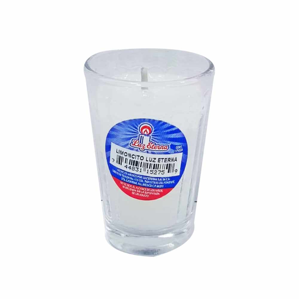 Veladora Luz Eterna Vaso Limon Super Extra