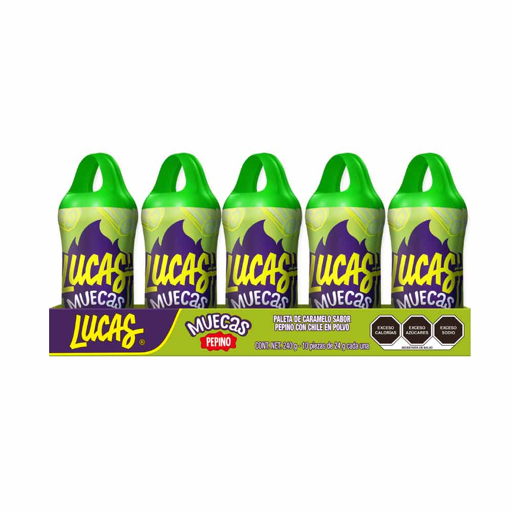 Dulce Lucas Muecas Pepino 10 Unidades