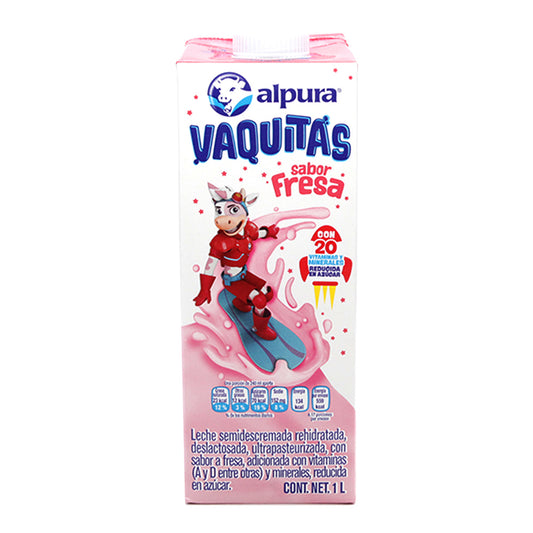 Leche Saborizada Alpura Sabor Fresa 1 Litro