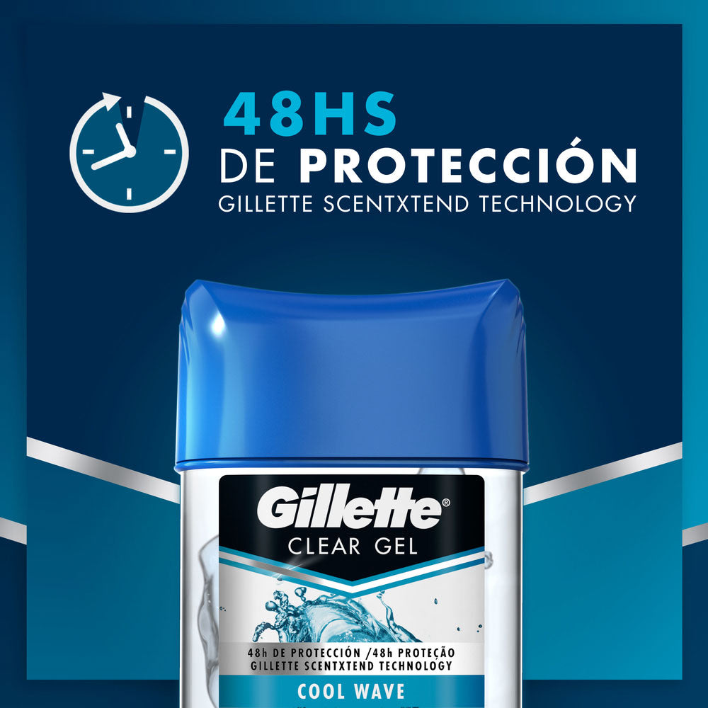 Gillette Desodorante Gel Coolwave de 82 Gr