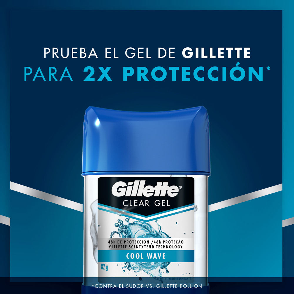 Gillette Desodorante Gel Coolwave de 82 Gr