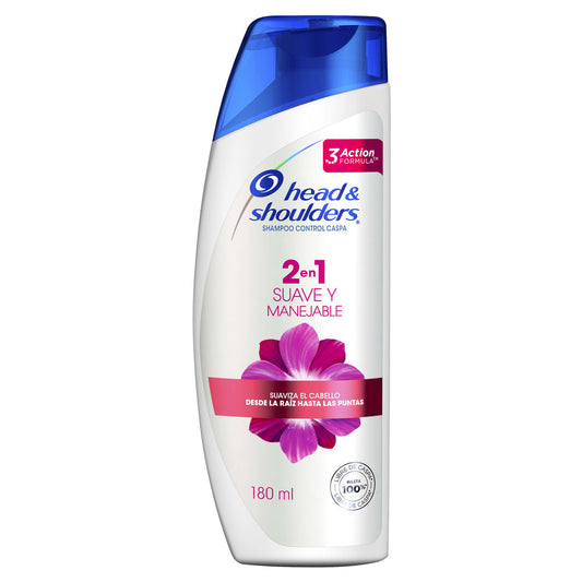 Shampoo Head & Shoulders Suave Y Manej 180 ml