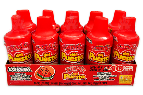 Paleta Enchilada Del Puesto Sandia 10 piezas 9 Gramos