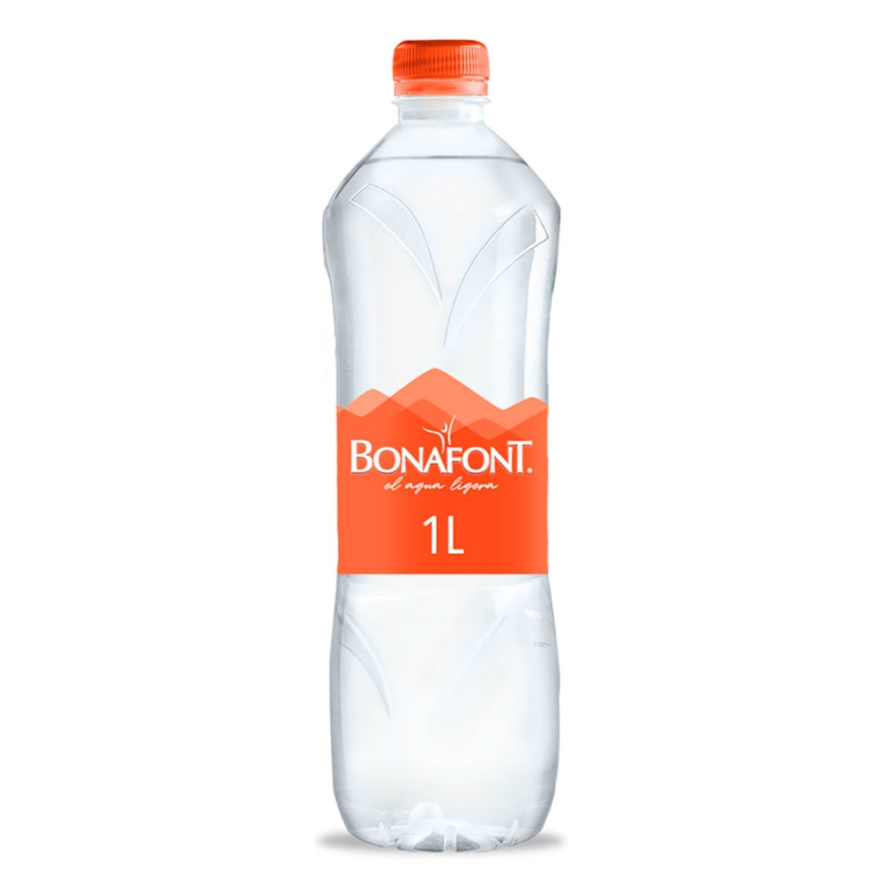 Agua Natural Bonafont Botella 1 Litro