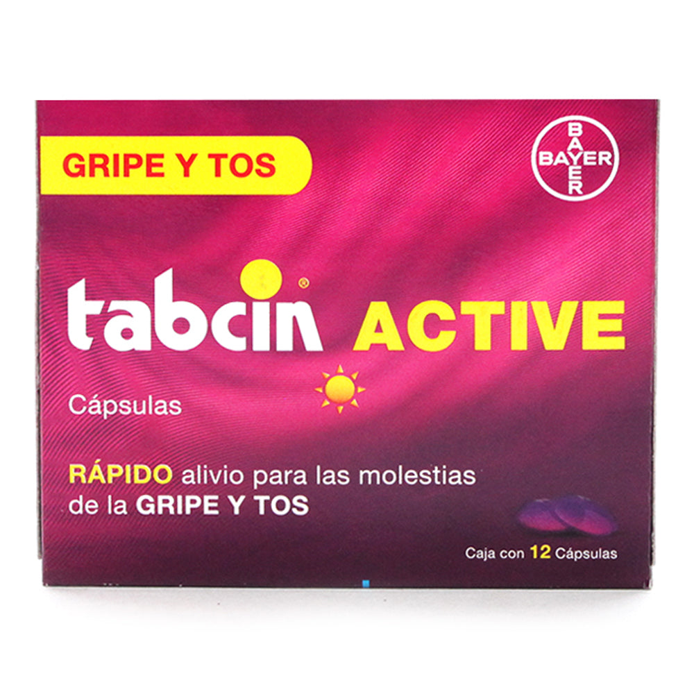 Antigripal Tabcin Active con 12 Tabletas
