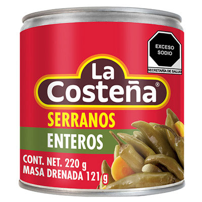 Chile Serrano La Costeña 220 gr