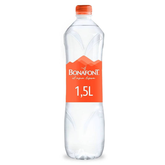 Agua Natural Bonafont Botella 1.5 Litros