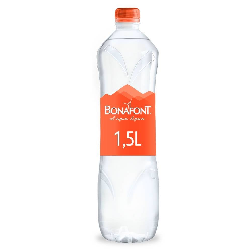 Agua Natural Bonafont Botella 1.5 Litros