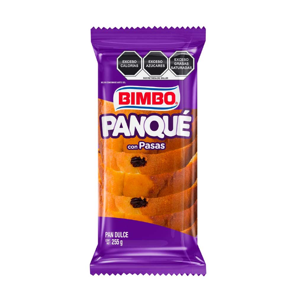 Panque con Pasas Bimbo 255 Gramos