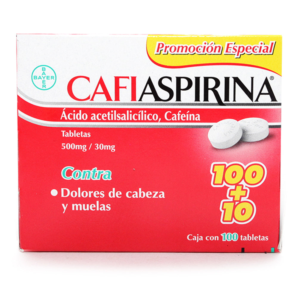 Analgesico Cafiaspirina Con 100 Tabletas