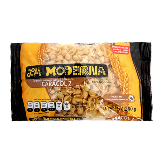 Pasta para Sopa La Moderna Caracol #2 200 Gramos