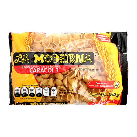 Pasta para Sopa La Moderna Caracol #3 200 Gramos