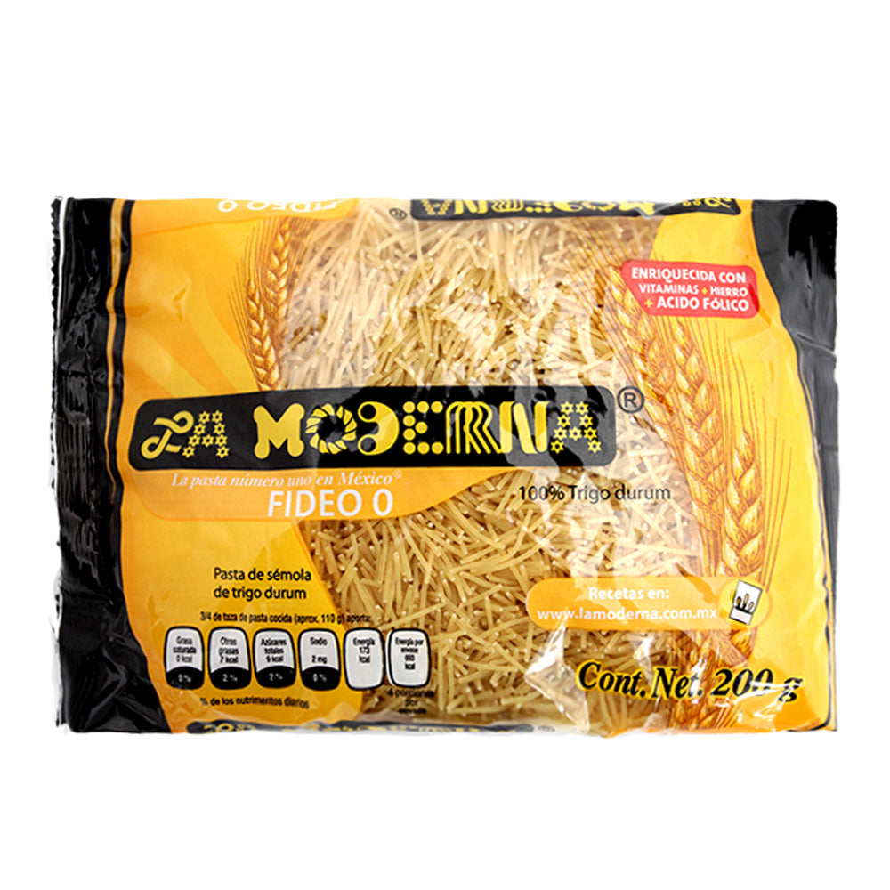 Pasta para Sopa La Moderna Fideo #0 200 Gramos