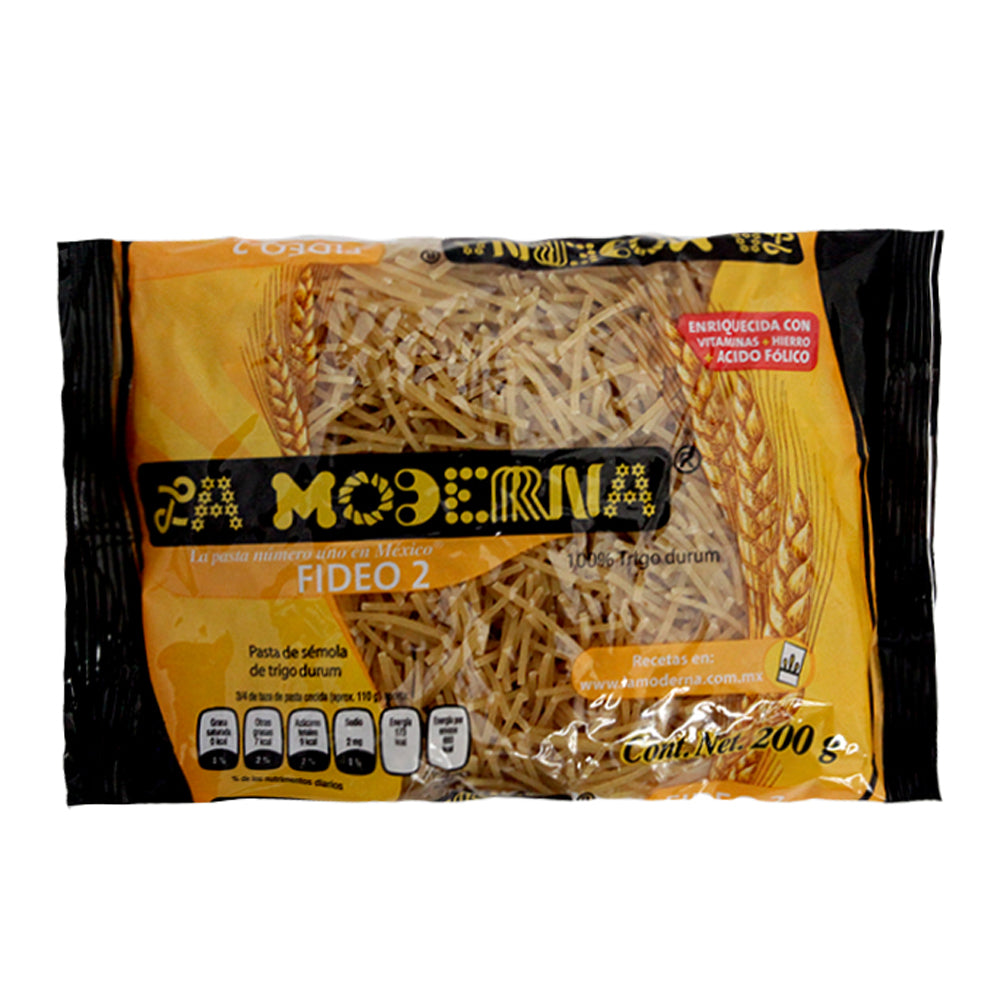 Pasta para Sopa La Moderna Fideo #2 200 Gramos