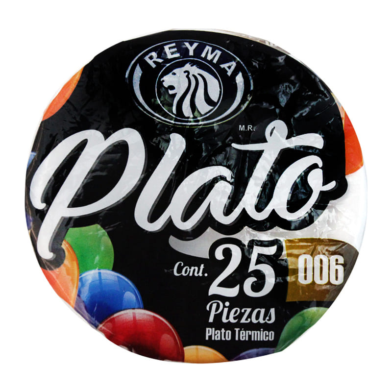 Plato Térmico Reyma #6 Pastelero Bolsa con 25 Piezas