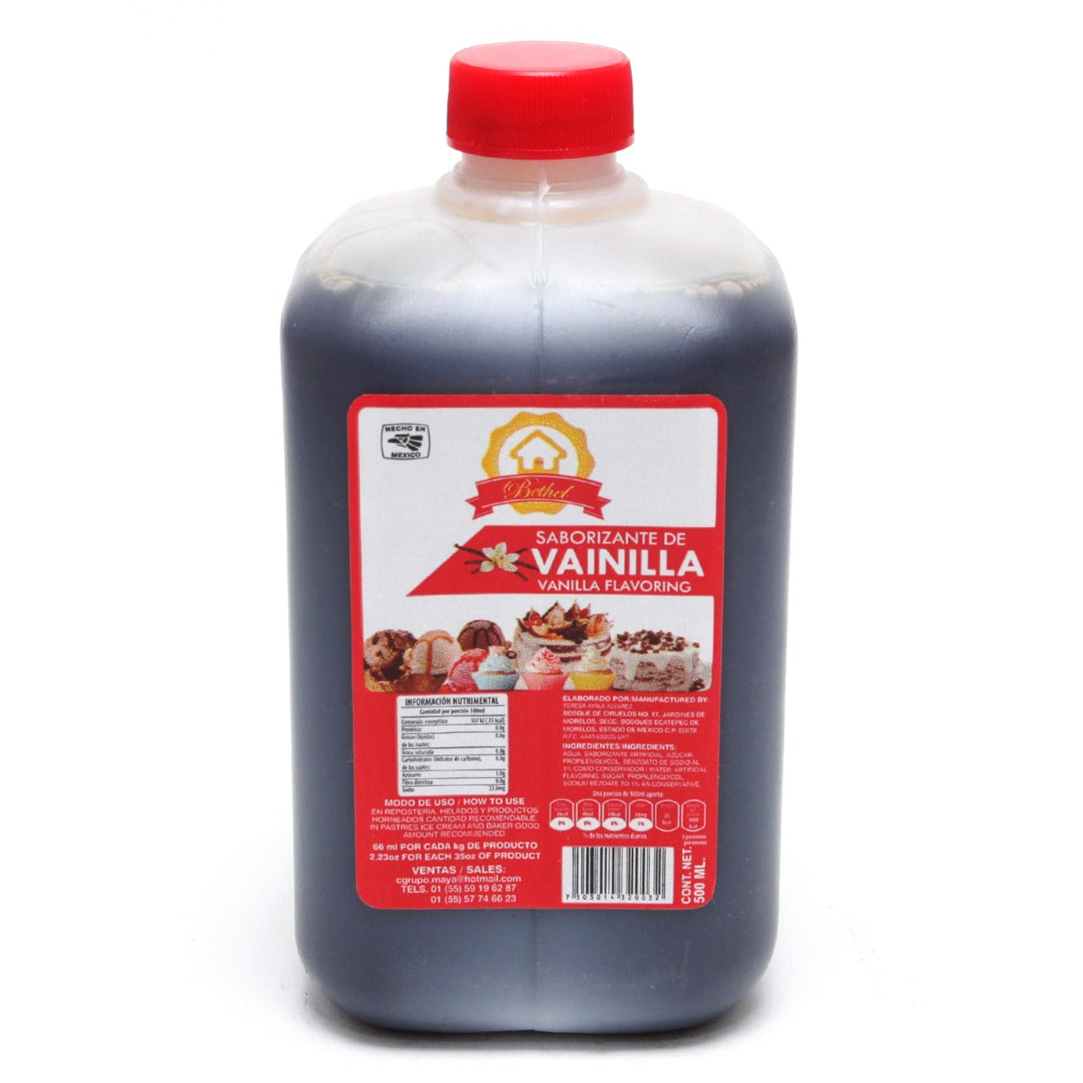 Concentrado De Vainilla Bethel 500 mililitros