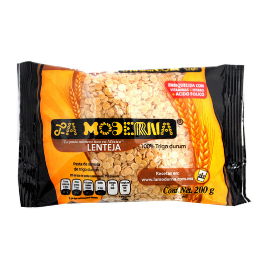 Pasta para Sopa La Moderna Lenteja 200 Gramos