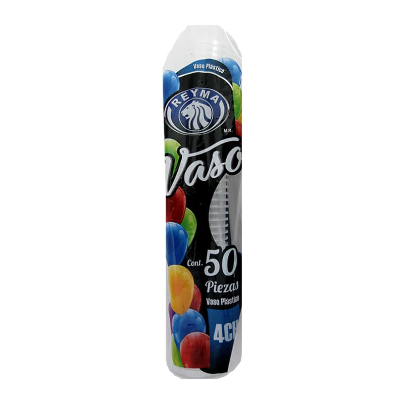 Vaso Plástico Reyma 4 Ch Bolsa con 50 Piezas