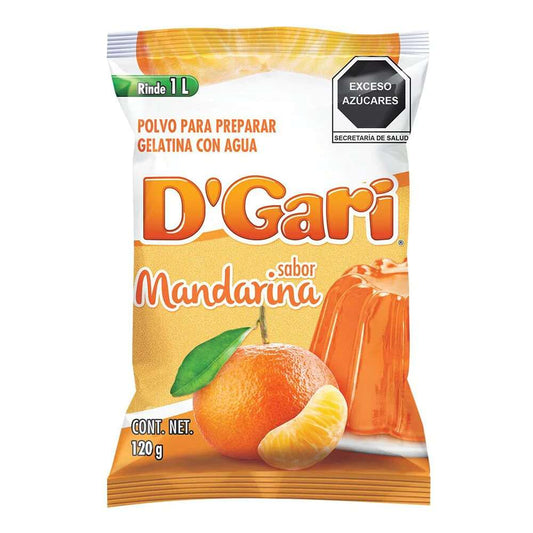 Gelatina D'Gari Sabor Mandarina 120 Gramos