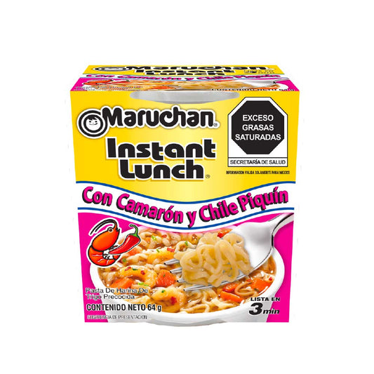 Sopa Instantanea Maruchan Camarón Piquín 64 Gramos