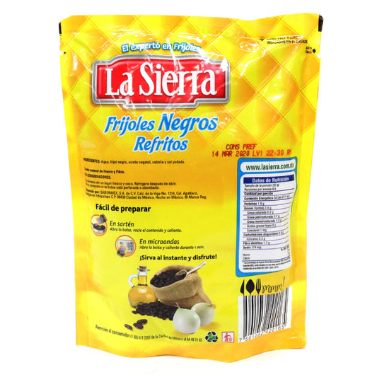 Frijoles Refritos Negros La Sierra 430 gr