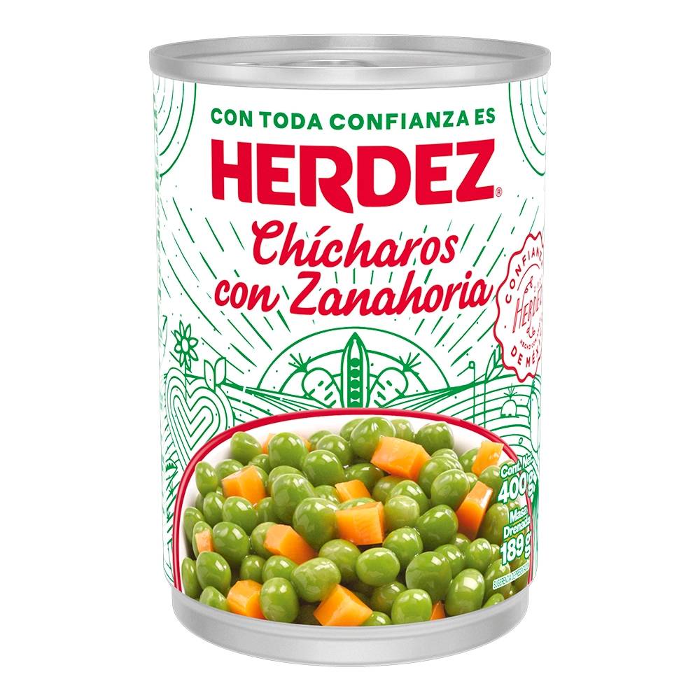 Chícharos con Zanahoria Herdez 400 g