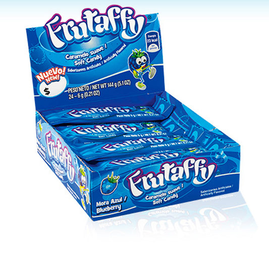 Chicloso Frutaffy Mora Azul 24piezas 7 Gramos