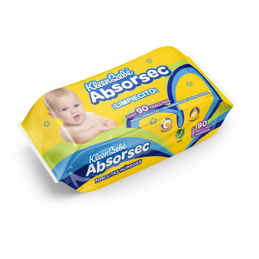 Toalla Humeda Repuesto Absorsec Paquete de 90 Pz