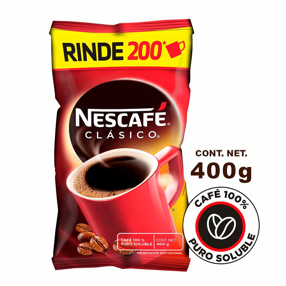 Café Soluble Nescafé Clásico Bolsa 400g